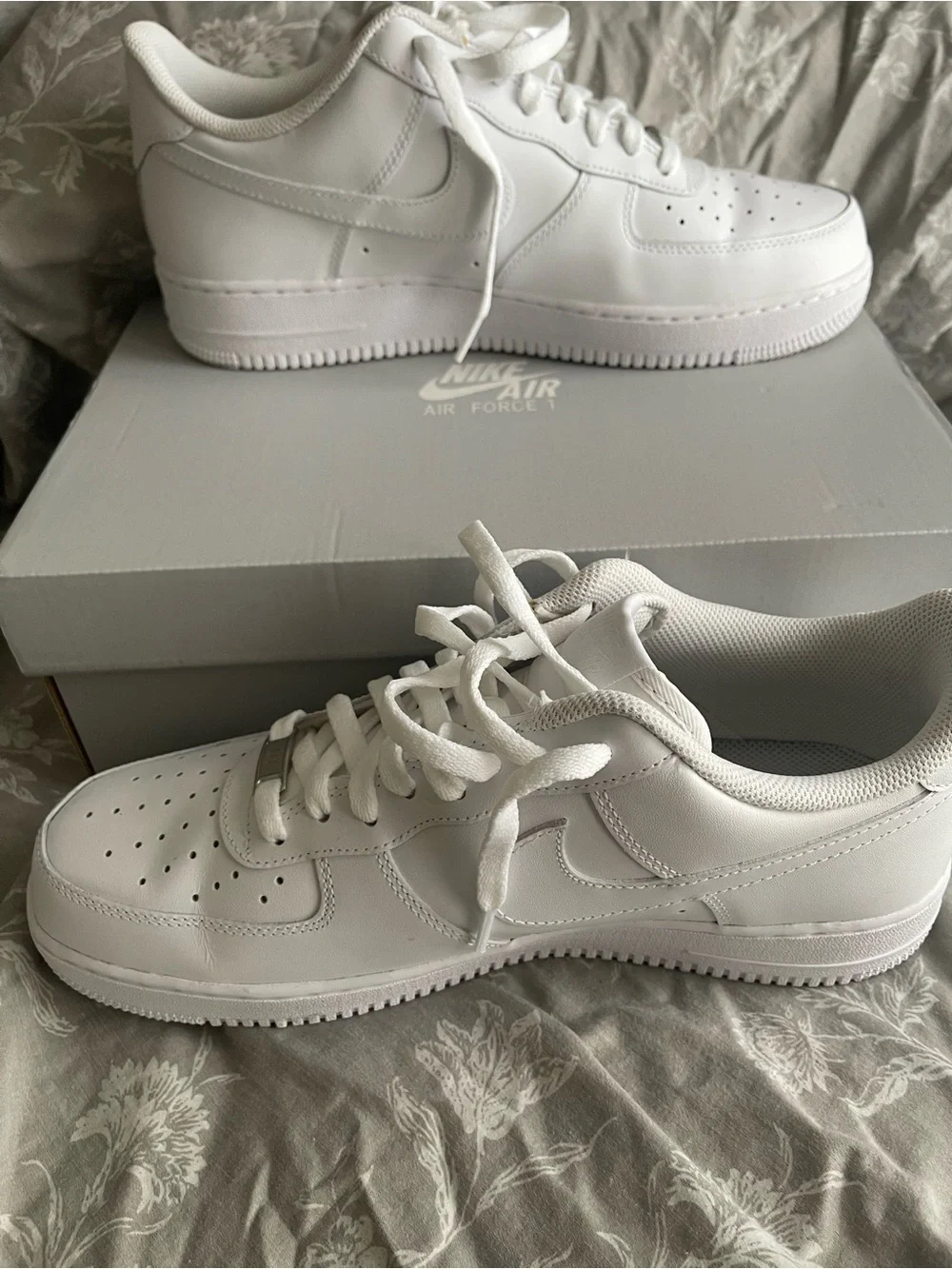 Nike Air Force White Low-Top Leather Sneakers